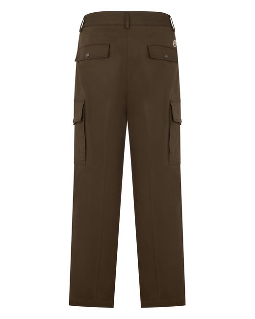 Moncler Brown Long Cargo Pants for men