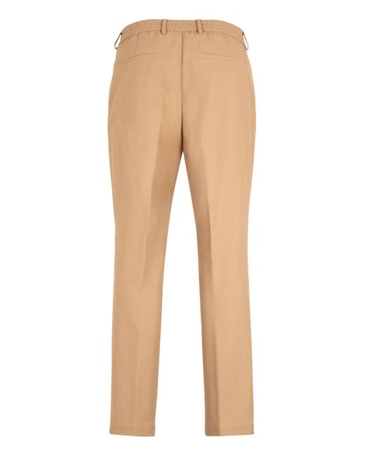 Boss Natural Wool Blend Trousers for men