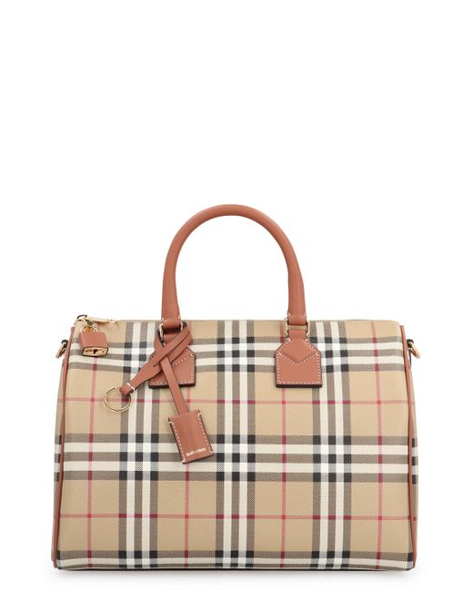 Borsa a mano Bowling Media di Burberry in Natural