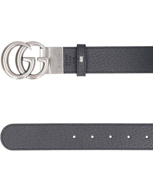 Gucci Blue Gg Marmont Reversible Belt for men