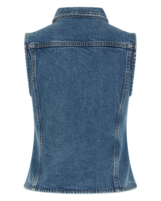 Lois Blue Denim Gilet