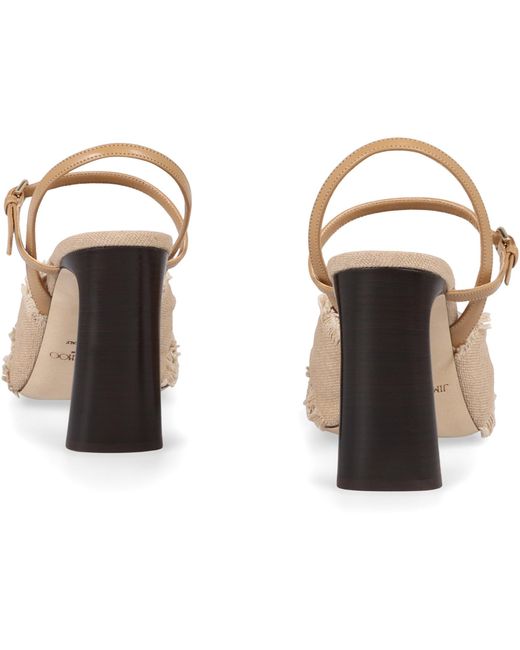 Jimmy Choo Natural Annika Heeled Sandals