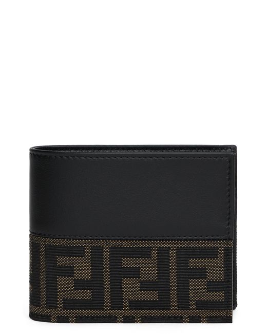 Fendi Black Wallet With Monogram for men