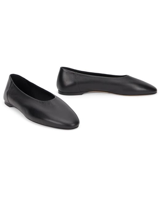 Totême Black Slip Ballerinas