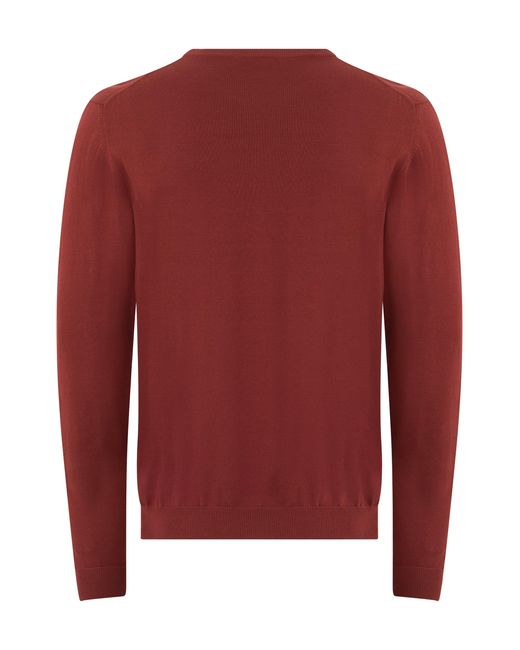 Slowear Red Cotton Sweater for men