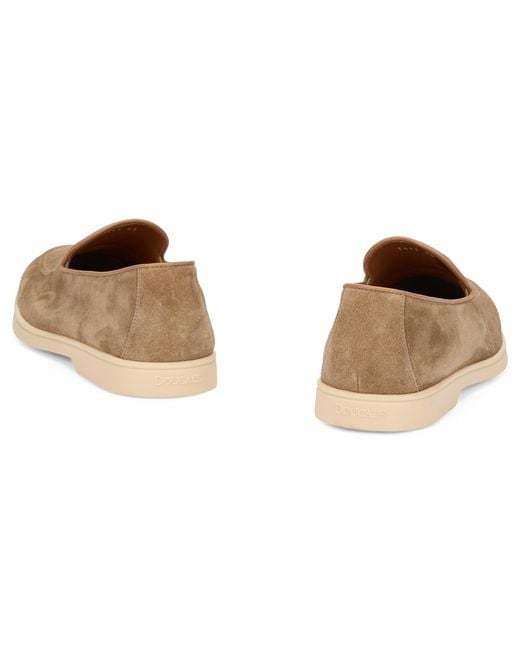 Doucal's Brown Suede Loafers for men