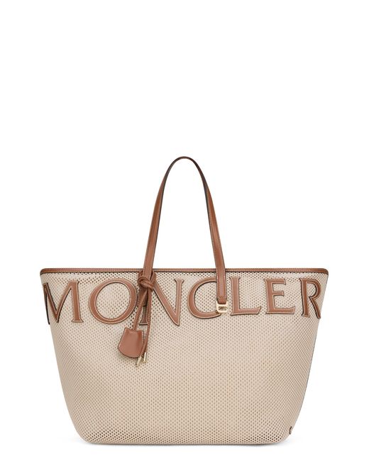 Moncler Brown Elegant Spacious Tote Handbag 61 Cm X 38 Cm X 17.5 Cm