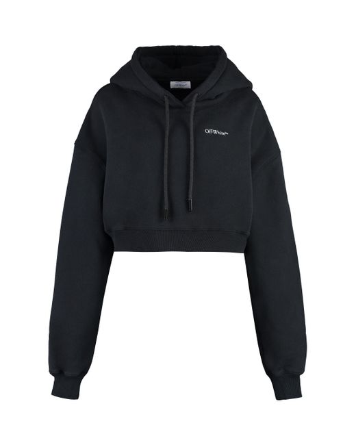 Off-White c/o Virgil Abloh Black Cropped Hoodie