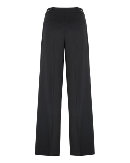 Peserico Black Virgin Wool Pants