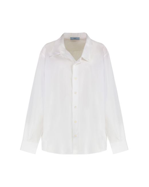 Camicia oversize di Prada in White