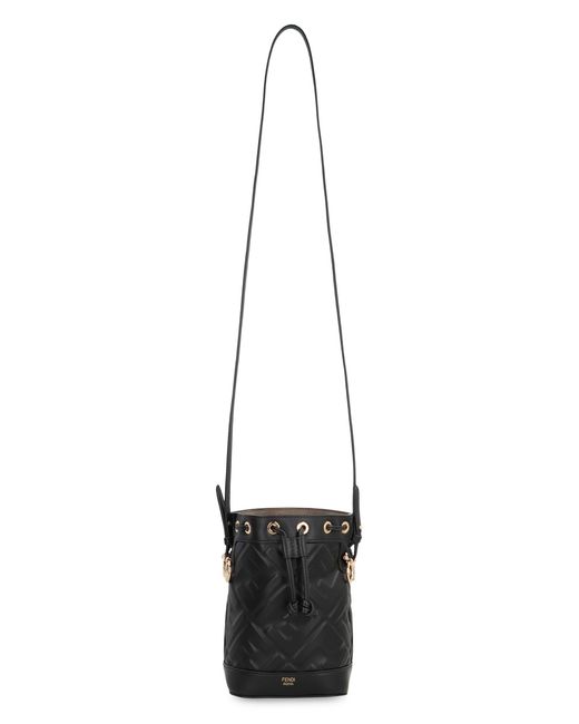 Fendi Black Mon Tresor Leather Mini Bag