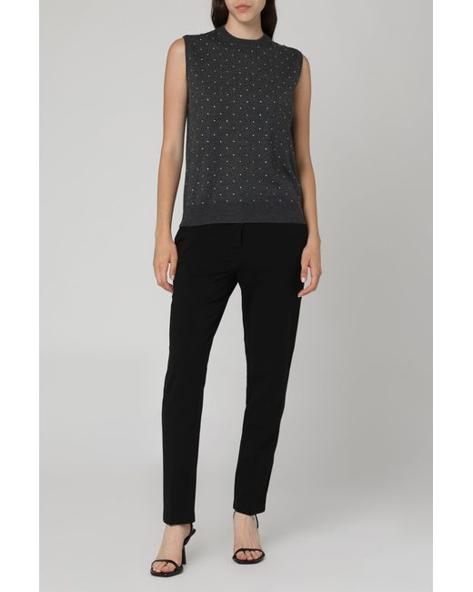 Pinko Black Bello Stretch Viscose Trousers
