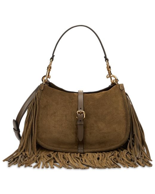 Etro Brown Fringe Shoulder Bag