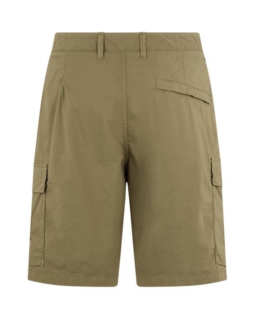 Stone Island Green Cotton Cargo Pants for men