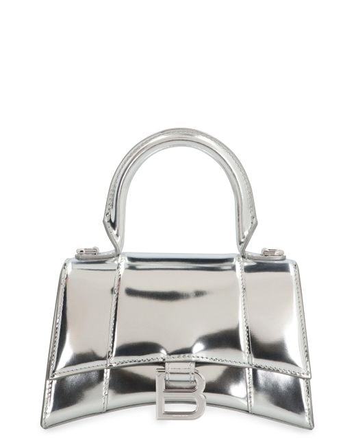 Balenciaga White Hourglass Xs Handbag