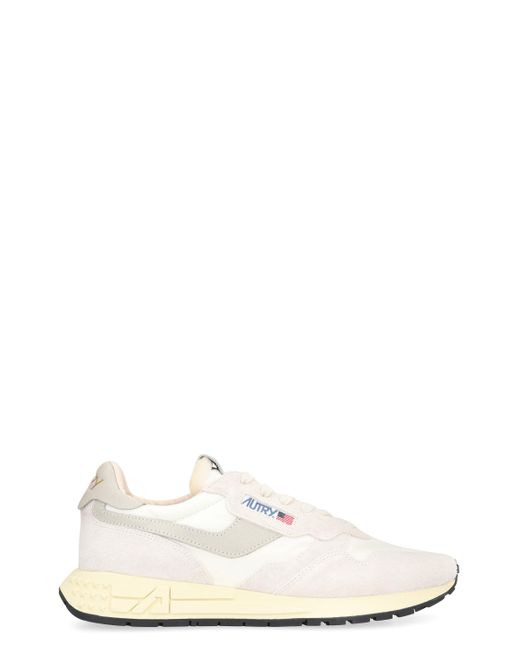 Autry White Reelwind Low-Top Sneakers for men