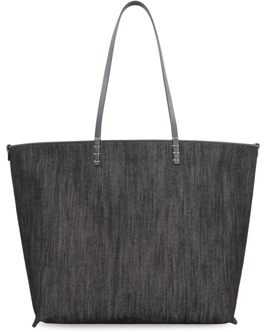 Fendi Gray Large Roll Shopper
