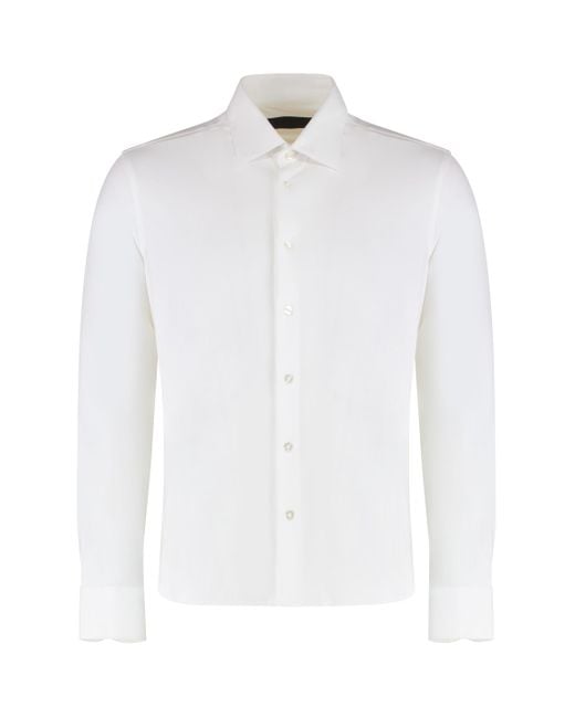 Camicia in tessuto tecnico di Rrd in White da Uomo