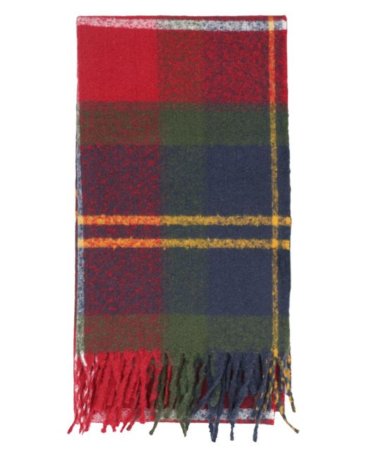 Barbour Red Deanna Tartan Scarf