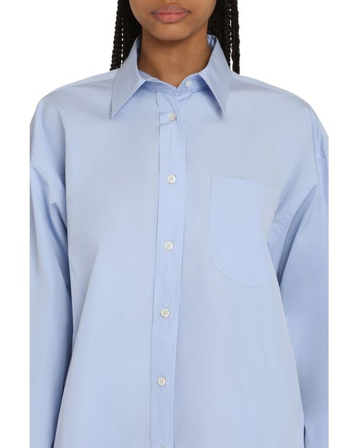 Stella McCartney Blue Oversized Shirt Shirts Light