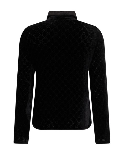 Gucci Black Velvet Shirt for men