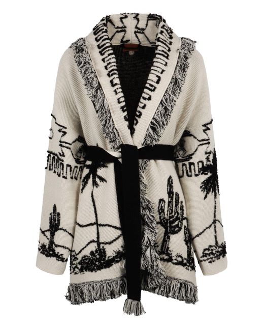 Alanui Black The Desert Road Cardigan