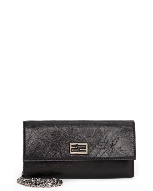 Fendi Gray Continental Bag