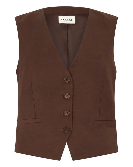 P.A.R.O.S.H. Brown Vest