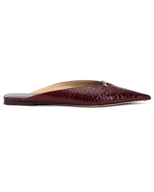 Tom Ford Red Printed Leather Mules