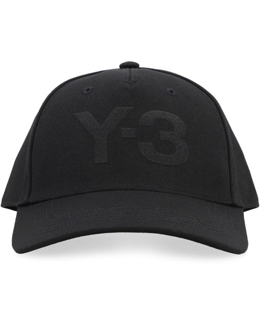 Y-3 Black Logo Baseball Cap for men