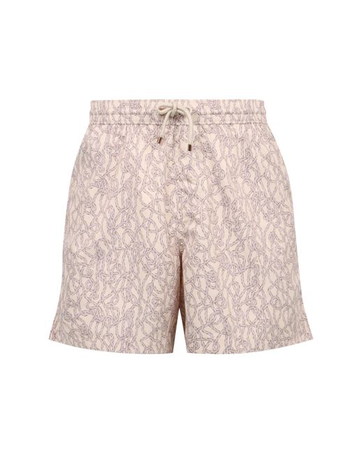 Agnona Pink Nylon Swim Shorts for men