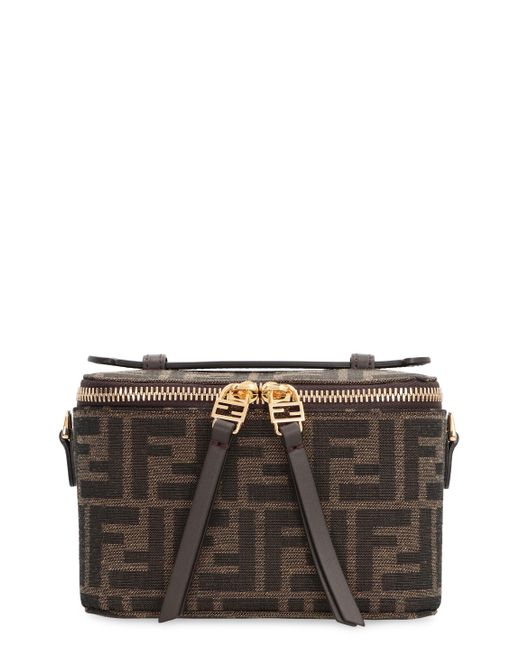 Fendi Gray Mini Vanity Handbag