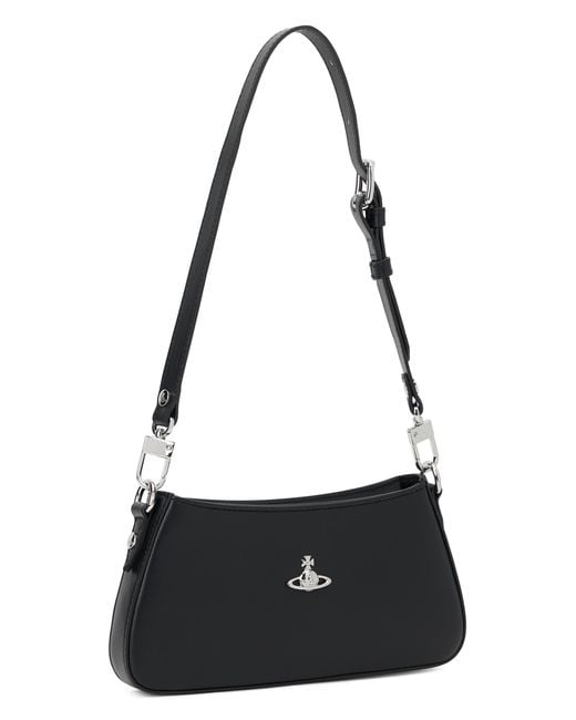 Vivienne Westwood Black Shoulder Bag With Orb