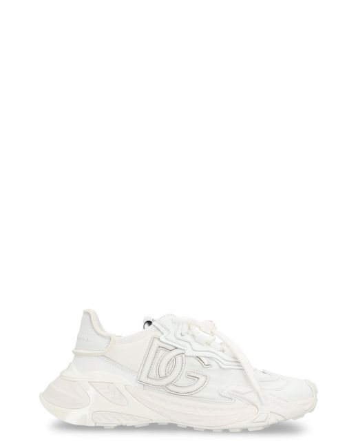 Dolce & Gabbana White Dolce & Gabbana Day Faster Low-Top Sneakers