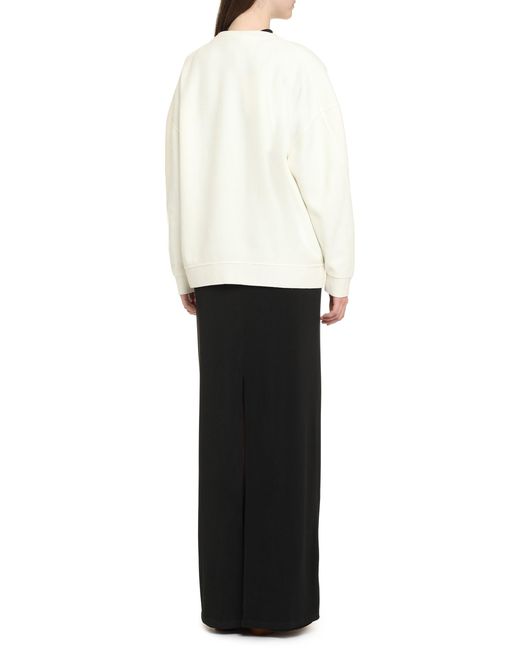 Max Mara White Elvira Wool And Cashmere Sweater