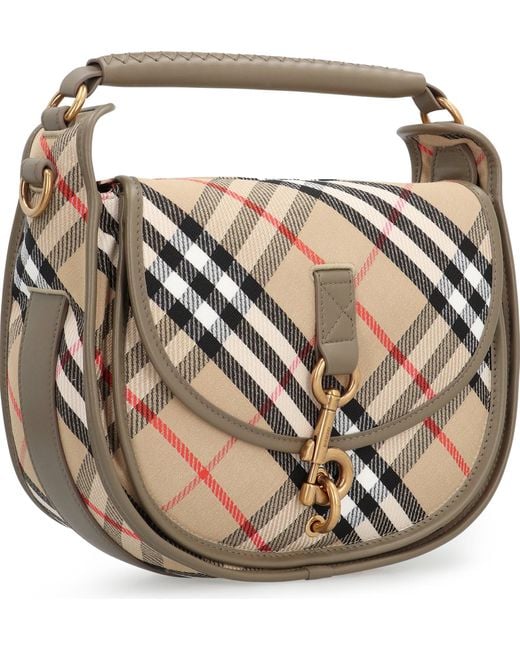 【関税＆送料込み】Burberry B Clip Piccola Messenger Bag Burberry B Clip Piccola Messenger Bag in Natural | Lyst