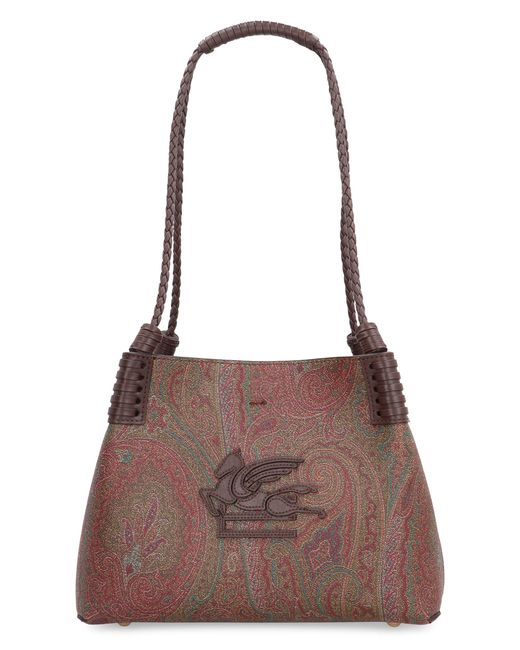 Etro Brown Shopping Bag Libra Small