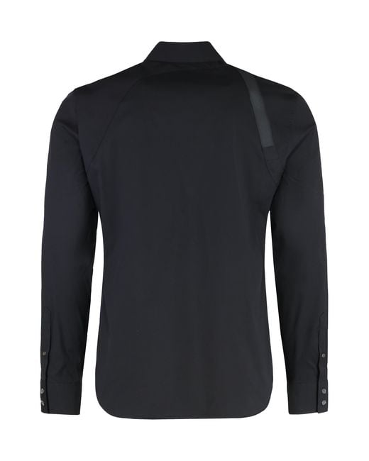 McQueen Blue Cotton Shirt for men