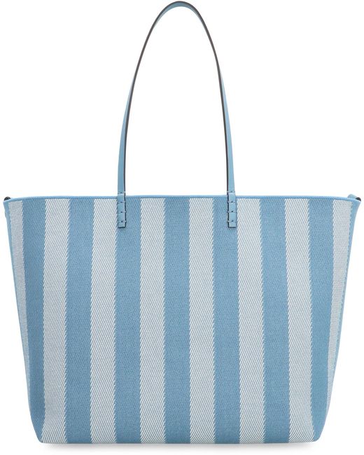 Tote bag Roll Large di Fendi in Blue