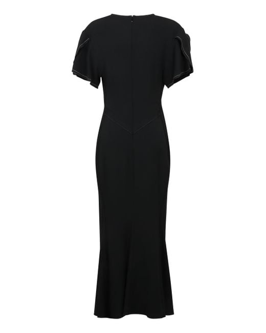 Victoria Beckham Black Stretch Viscose Dress
