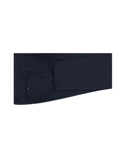 Canali Blue Double-Breasted Wool Blazer Jacket for men