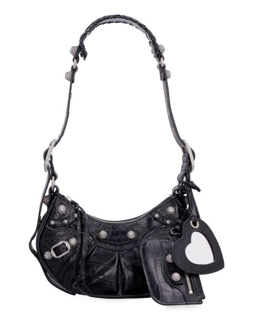 Balenciaga Leather Le Cagole Xs Shoulder Bag in Black | Lyst UK