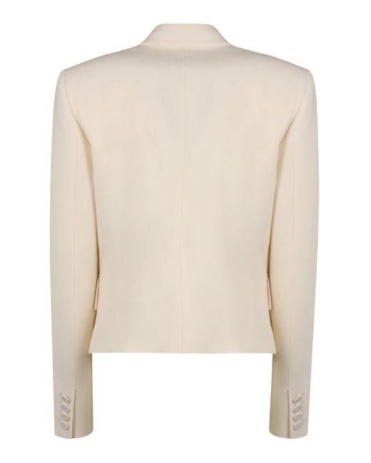 GIUSEPPE DI MORABITO Natural Double-breasted Wool Jacket