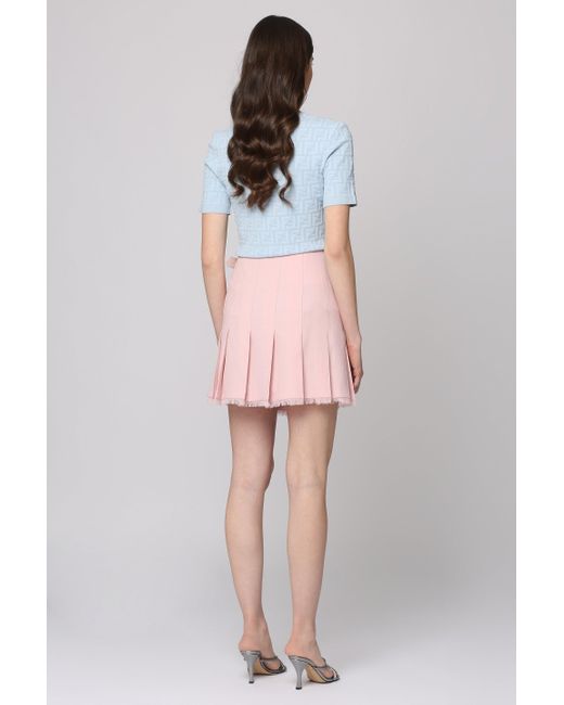 Minigonna a portafoglio di Burberry in Pink