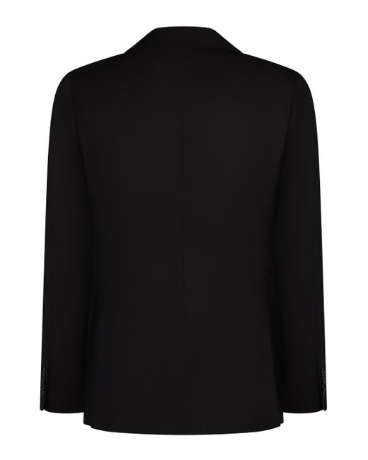 Tagliatore Black Stretch Wool Three-Pieces Suit for men