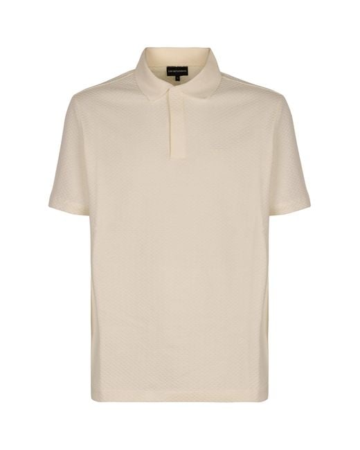 Emporio Armani Natural Cotton Polo Shirt for men