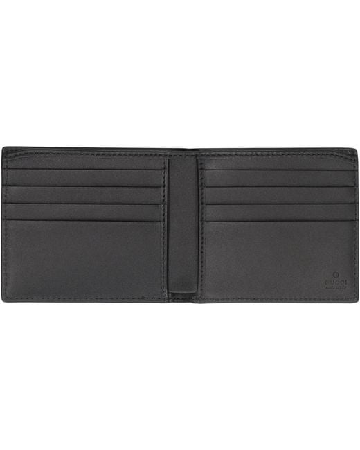 Gucci Gray Bi-Fold Wallet Gg Emblem for men