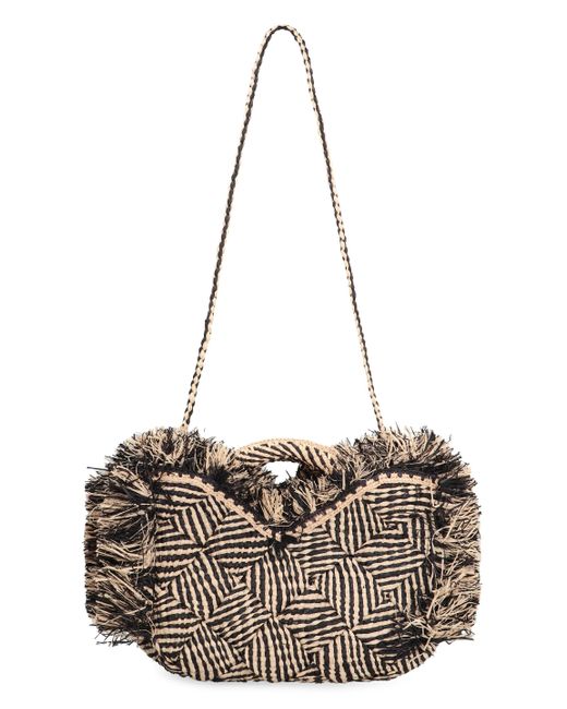 MADE FOR A WOMAN Gray Zebra Handbag