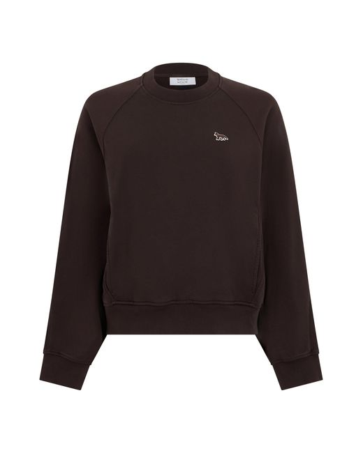 Maison Kitsuné Black Oversized Sweatshirt