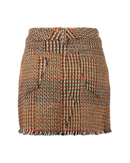 Stella McCartney Brown Wool Mini Skirt